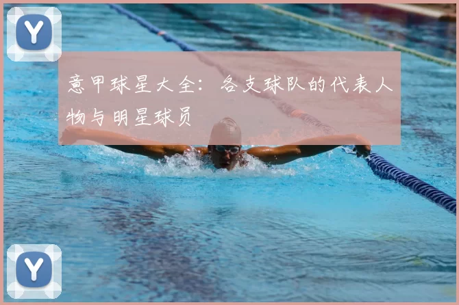 意甲球星大全：各支球队的代表人物与明星球员