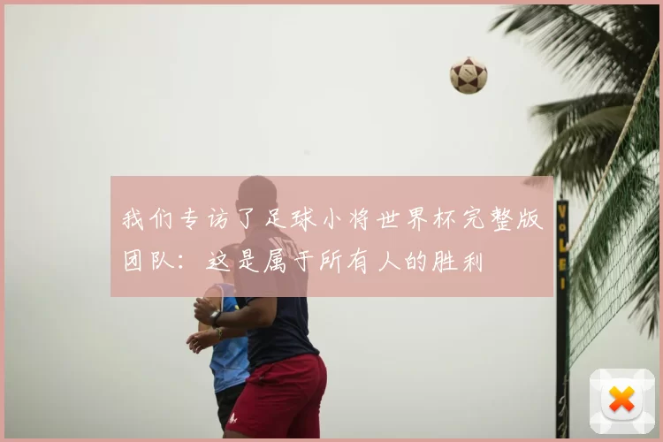 我们专访了足球小将世界杯完整版团队：这是属于所有人的胜利