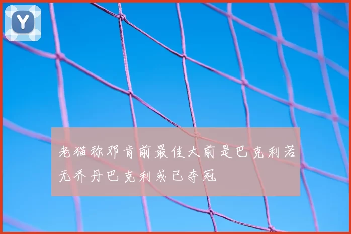 老猫称邓肯前最佳大前是巴克利若无乔丹巴克利或已夺冠